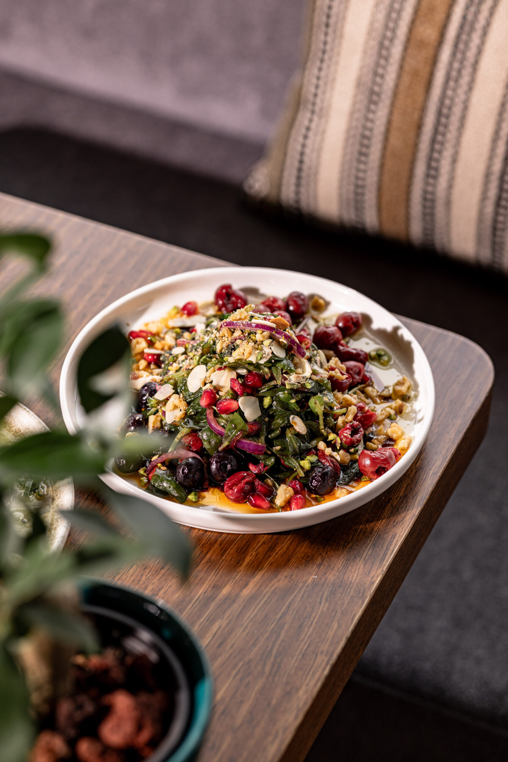 Vişneli semizotu salatası